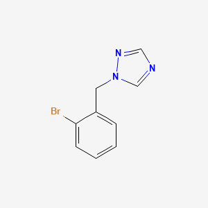 molecular formula C9H8BrN3 B13974811 1-(2-Bromobenzyl)-1H-1,2,4-triazole 