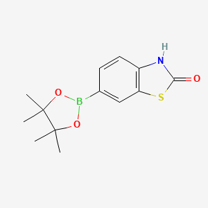 molecular formula C13H16BNO3S B13974814 6-(4,4,5,5-Tetramethyl-1,3,2-dioxaborolan-2-yl)benzo[d]thiazol-2(3H)-one 