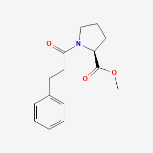 molecular formula C15H19NO3 B13974817 N-(3-phenylpropionyl)-proline methyl ester CAS No. 73030-07-6