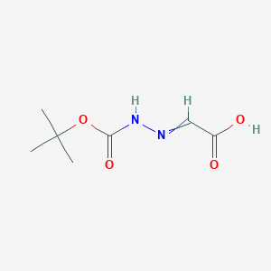 molecular formula C7H12N2O4 B13974824 (tert-Butoxycarbonyl-hydrazono)-acetic acid 