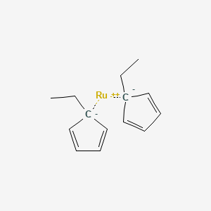 molecular formula C14H18Ru B13974832 Bis(ethylcyclopentadienyl) ruthenium 