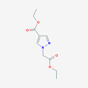 molecular formula C10H14N2O4 B13974853 Ethyl 4-(ethoxycarbonyl)-1H-pyrazole-1-acetate CAS No. 154012-19-8