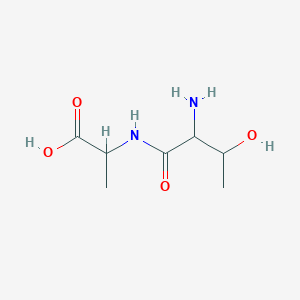 molecular formula C7H14N2O4 B13974894 2-[(2-Amino-3-hydroxybutanoyl)amino]propanoic acid 