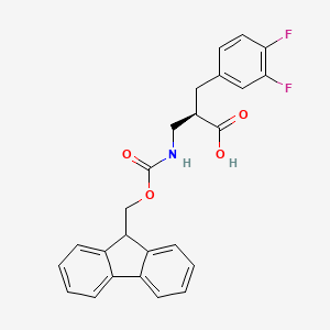 molecular formula C25H21F2NO4 B13974931 Fmoc-(r)-3-amino-2-(3,4-difluorobenzyl)propanoic acid 