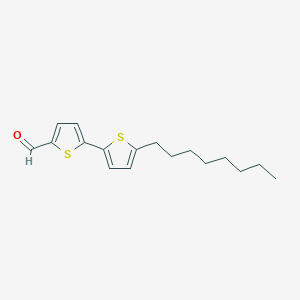 molecular formula C17H22OS2 B13974962 5'-Octyl-2,2'-bithiophene-5-carbaldehyde 
