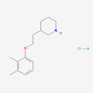 molecular formula C15H24ClNO B1397509 3-[2-(2,3-Dimethylphenoxy)ethyl]piperidine hydrochloride CAS No. 1220031-77-5