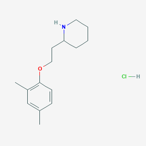 molecular formula C15H24ClNO B1397510 2-[2-(2,4-Dimethylphenoxy)ethyl]piperidine hydrochloride CAS No. 1219976-17-6