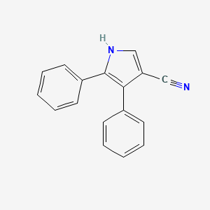 molecular formula C17H12N2 B13975144 4,5-diphenyl-1H-pyrrole-3-carbonitrile CAS No. 161958-65-2