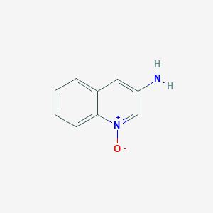 molecular formula C9H8N2O B13975176 1-Oxo-1lambda~5~-quinolin-3-amine CAS No. 62141-03-1