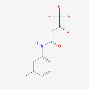 molecular formula C11H10F3NO2 B13975229 4,4,4-Trifluoro-3-oxo-N-m-tolyl-butyramide 
