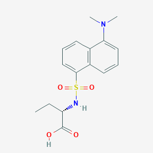 molecular formula C16H20N2O4S B13975329 L-Dansyl-I+/--amino-n-butyric acid CAS No. 58260-76-7