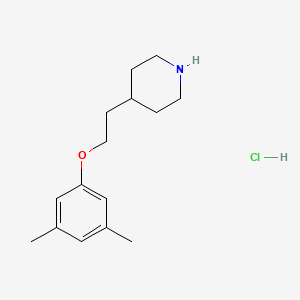 molecular formula C15H24ClNO B1397541 4-[2-(3,5-Dimethylphenoxy)ethyl]piperidine hydrochloride CAS No. 1219982-68-9