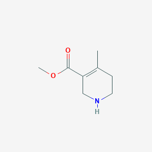 molecular formula C8H13NO2 B13975449 Methyl 4-methyl-1,2,5,6-tetrahydropyridine-3-carboxylate CAS No. 1253226-21-9
