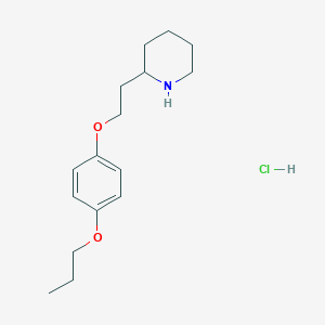 4-[2-(2-Piperidinyl)ethoxy]phenyl propyl ether hydrochloride