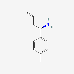 molecular formula C11H15N B13975469 (R)-1-(p-Tolyl)but-3-en-1-amine 