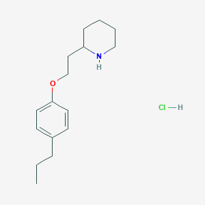 2-[2-(4-Propylphenoxy)ethyl]piperidine hydrochloride