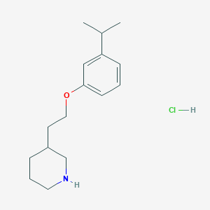 3-[2-(3-Isopropylphenoxy)ethyl]piperidine hydrochloride