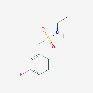 molecular formula C9H12FNO2S B13975518 N-ethyl-1-(3-fluorophenyl)methanesulfonamide 