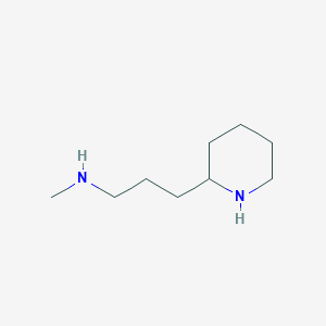 molecular formula C9H20N2 B13975525 N-methyl-3-(piperidin-2-yl)propan-1-amine 