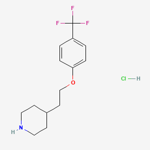 4-{2-[4-(Trifluoromethyl)phenoxy]ethyl}piperidine hydrochloride