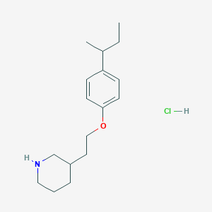 3-{2-[4-(sec-Butyl)phenoxy]ethyl}piperidine hydrochloride