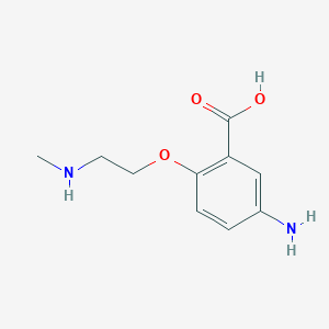 molecular formula C10H14N2O3 B139756 5-Amino-2-[2-(methylamino)ethoxy]benzoic acid CAS No. 129018-80-0