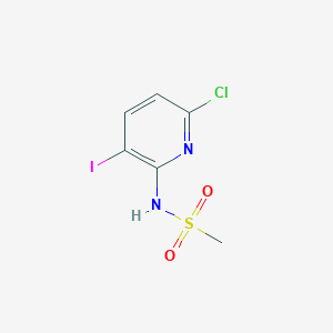molecular formula C6H6ClIN2O2S B13975613 N-(6-Chloro-3-iodopyridin-2-yl)methanesulfonamide 