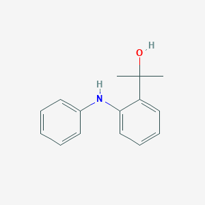molecular formula C15H17NO B13975617 2-(2-(Phenylamino)phenyl)propan-2-ol 
