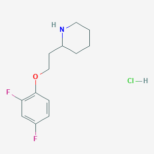 2-[2-(2,4-Difluorophenoxy)ethyl]piperidine hydrochloride
