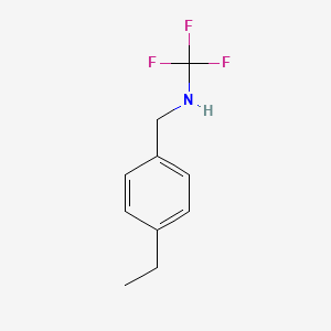 molecular formula C10H12F3N B13975635 N-(4-ethylbenzyl)-1,1,1-trifluoromethanamine 