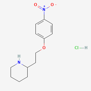 2-[2-(4-Nitrophenoxy)ethyl]piperidine hydrochloride