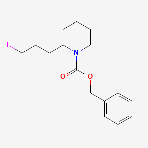 molecular formula C16H22INO2 B13975671 Benzyl 2-(3-iodopropyl)piperidine-1-carboxylate 