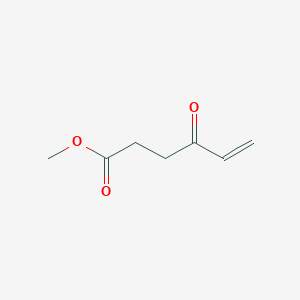 molecular formula C7H10O3 B13975696 Methyl 4-oxo-5-hexenoate 