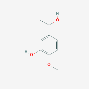 molecular formula C9H12O3 B13975707 5-(1-Hydroxyethyl)-2-methoxyphenol CAS No. 29866-05-5