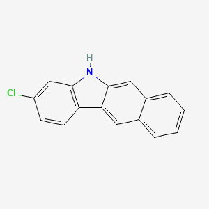molecular formula C16H10ClN B13975721 3-Chloro-5H-benzo[b]carbazole 