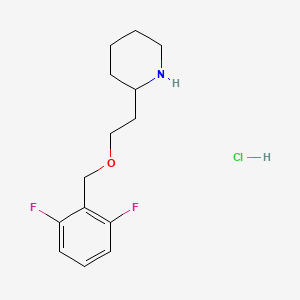 2-{2-[(2,6-Difluorobenzyl)oxy]ethyl}piperidine hydrochloride