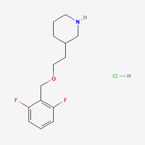 3-{2-[(2,6-Difluorobenzyl)oxy]ethyl}piperidine hydrochloride