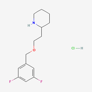 2-{2-[(3,5-Difluorobenzyl)oxy]ethyl}piperidine hydrochloride