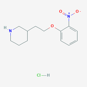 3-[2-(2-Nitrophenoxy)ethyl]piperidine hydrochloride