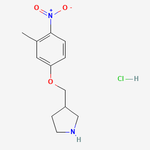3-[(3-Methyl-4-nitrophenoxy)methyl]pyrrolidine hydrochloride