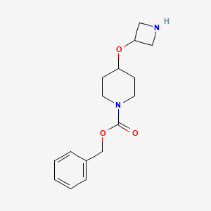 molecular formula C16H22N2O3 B13975814 Benzyl 4-(azetidin-3-yloxy)piperidine-1-carboxylate 
