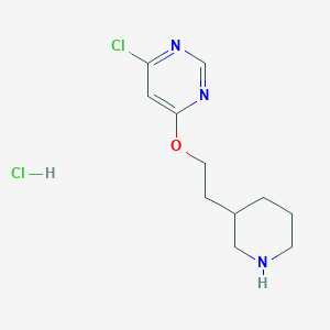 6-Chloro-4-pyrimidinyl 2-(3-piperidinyl)ethyl ether hydrochloride
