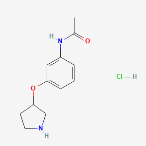 N-[3-(3-Pyrrolidinyloxy)phenyl]acetamide hydrochloride