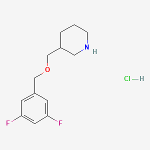 3-{[(3,5-Difluorobenzyl)oxy]methyl}piperidine hydrochloride