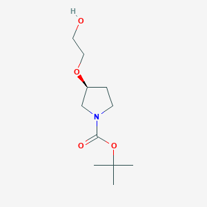 molecular formula C11H21NO4 B13975915 Tert-butyl (3S)-3-(2-hydroxyethoxy)pyrrolidine-1-carboxylate 