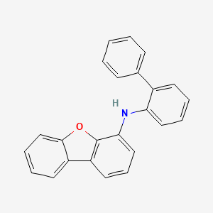 molecular formula C24H17NO B13975930 N-([1,1'-biphenyl]-2-yl)dibenzo[b,d]furan-4-amine 