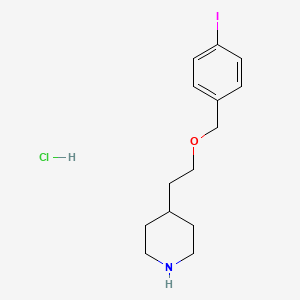 4-{2-[(4-Iodobenzyl)oxy]ethyl}piperidine hydrochloride
