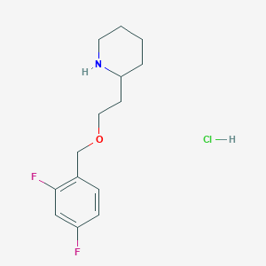 2-{2-[(2,4-Difluorobenzyl)oxy]ethyl}piperidine hydrochloride