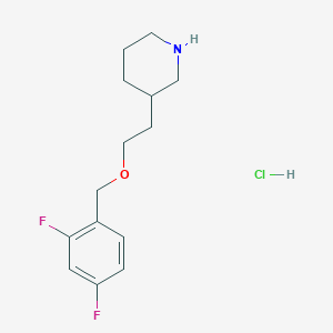 3-{2-[(2,4-Difluorobenzyl)oxy]ethyl}piperidine hydrochloride
