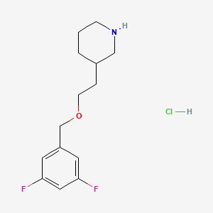 3-{2-[(3,5-Difluorobenzyl)oxy]ethyl}piperidine hydrochloride
